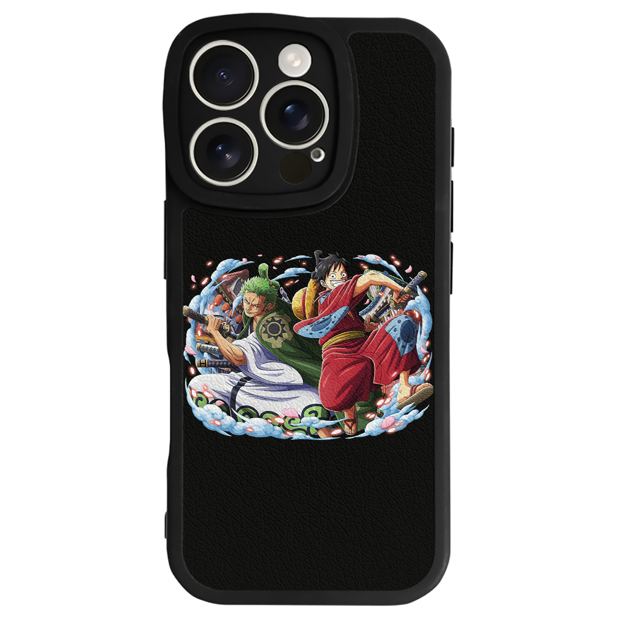 （画像用） ワンピース モンキー・D・ルフィ ONE PIECE Monkey D. Luffy 【iPhone 16シリーズ対応】シリコンスマホケース（レザー調） 材質：シリコン